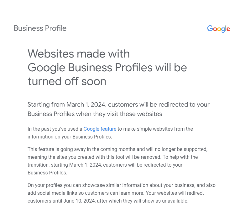 Google Business Websites Update: Time to Upgrade Your Online Presence